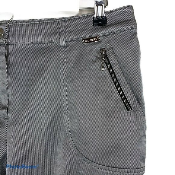 St. John Sport Marie Denim Cropped Pants Stretch - Picture 3 of 10